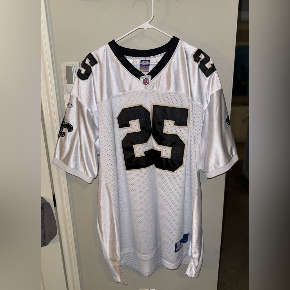 Reebok Men's White Jersey with Black Accents